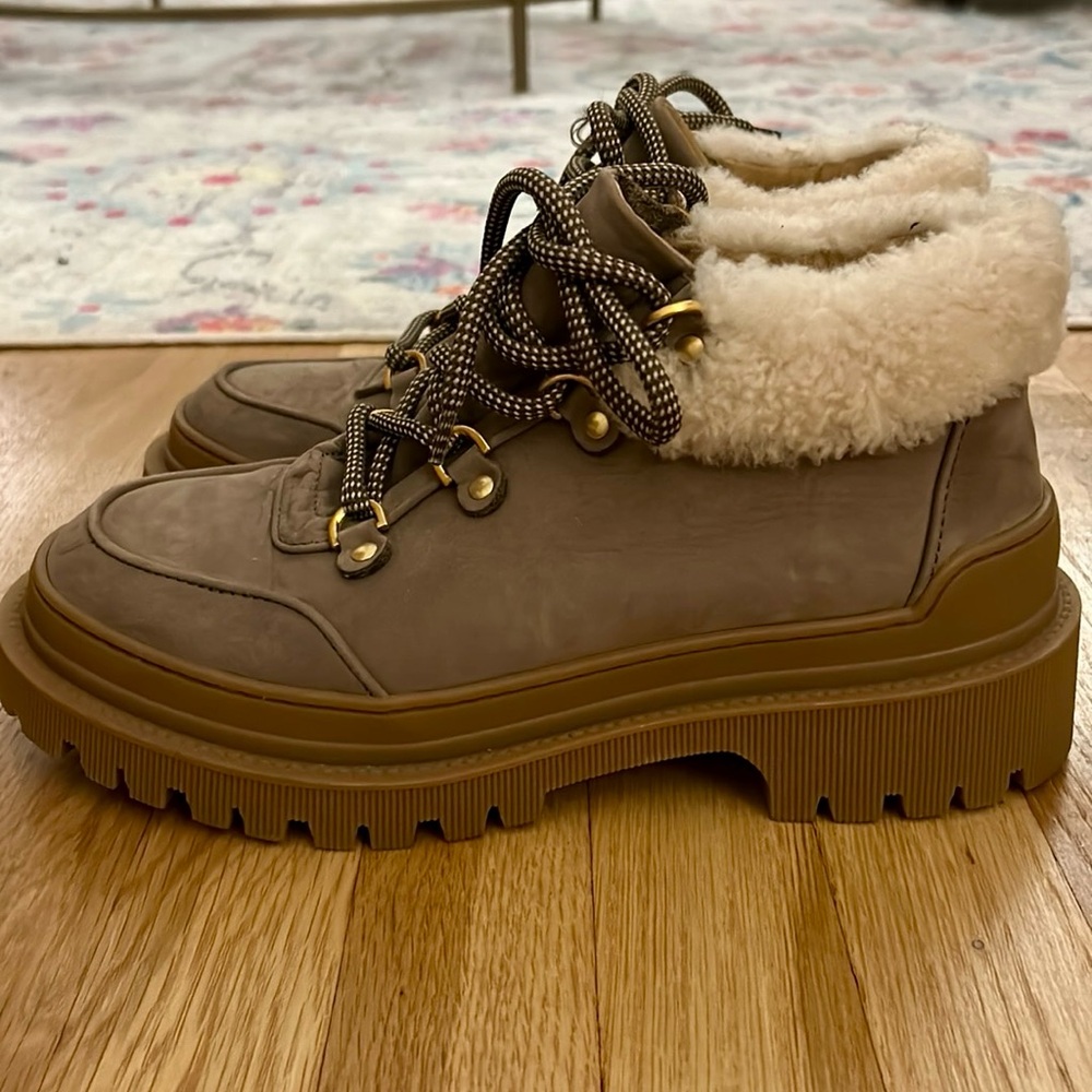 M. Gemi Alpi Tan Suede Bootie
